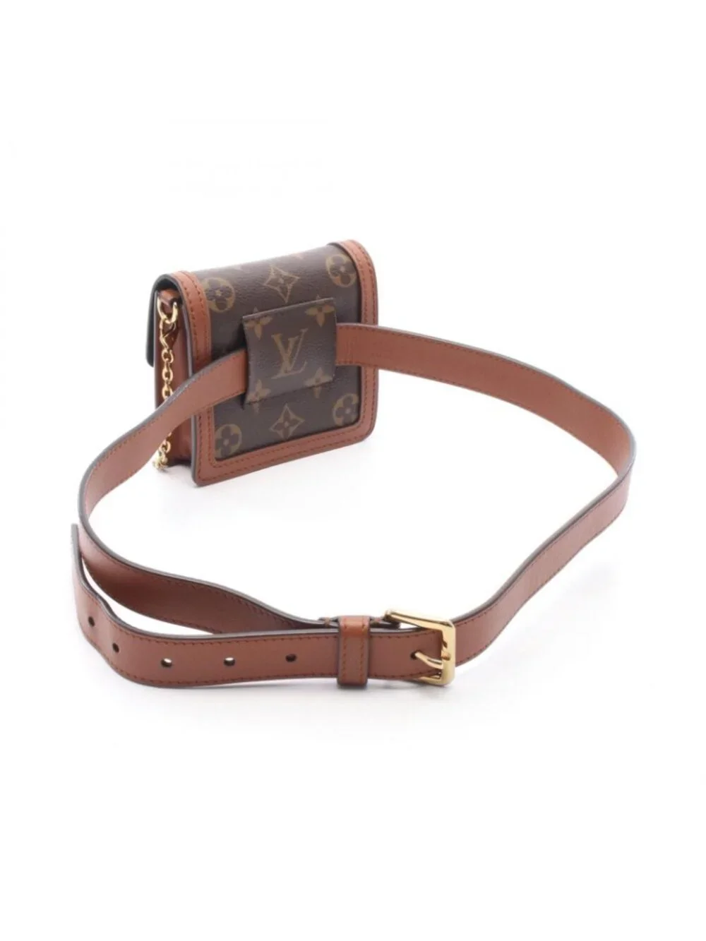 Louis Vuitton Waist Bag Dauphine BB 2-Way Canvas Leather